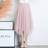 dress Sequined Embroidery Cascading Ruffle Maxi Dress Women summer V-neck Puff Sleeve Bow Pink Tulle Mesh Long