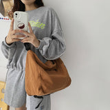 Washed Large Canvas Crossbody BagOutfit