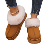 Warm Wool Snow Boots 2024 Winter Thickened Warm Fur As A Whole Comfortable To Wear Casual Cotton