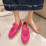 Size 2025 Spring New Round Head Velvet Retro Shoe Sleeve Low Heel Single Shoes Lefu Shoes Direct