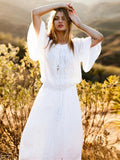 Bikini Cover-ups Long White Tunic Casual Summer Beach Dress Elegant Women Plus Size Beach Wear Swim Suit Cover
