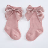 Baby Girls Socks New Kids Socks Toddlers Girls Big Bow Knee High Long Soft Cotton Lace Baby Socks Children Socks
