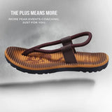 Men Sandals New Beach Slippers High Quality Beach Flip Flops Fashion Solid Flat Outdoor Shoes Outdoors Non-slip