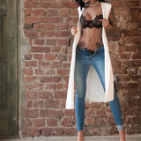 Quality Erotic Lingerie Women's Sexy Big Yards See-through Lace Underwear Temptation Three Point Suits Sexy Lingerie