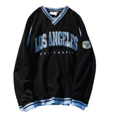Sweatshirt Women Vintage Embroidered Harajuku Spring Los Angeles Hoodies Men Korean Loose Sweat Y2K Long Sleeve