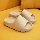 Fashion Flat Thicken EVA Non-Slip Bathroom Flip Flops Platform Slippers Yeezis Slides Shoes for Women 2022 Beach Men