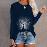Spring Autumn New Fashion Solid T-shirts Harajuku Long Sleeve Cotton Tee Shirts Elegant Y2K O Neck Female Clothes Top
