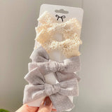 2021 New Leopard Print Hair Clips For Cute Girls BB Boutique Hairpins Bowknot Barrettes Headwear Kids Hair