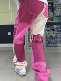 Women Loose Vintage Pants Girl Fashion Harajuku Baggy Jeans Casual Funny Clothing Ins Gothic Trousers Summer Straight