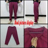 Cotton Linen Ankle Length Pants Women 2022 Spring Summer Casual Harem Trousers Plus Size S-5XL Elastic Waist Loose