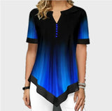 Blouse Fashion 2020 Large Size Tops Women Casual V Neck Shirt Ladies Loose Floral Print Tunic