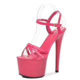 Zingj Leather Sandals Special High Heels Heel Sexy Black Waterproof Platform Hate Day Superb High Slippers Female