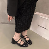 The Daily Commute To Increase The Thin And Coarse And Small Skin Spring And Summer New French Gentle Evening Evening Wind Mary Jane Single