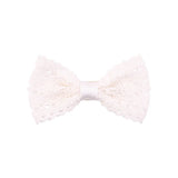 Sweet Lace Bowknot Hair Clips For Cute Girls White Black Handmade Safety Hairpins Boutique Barrette Kids Hair