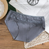 Cotton Panties Woman Sexy Lace Briefs Fashion Solid Color knickers Girls Soft Seamless Underpants Underwear