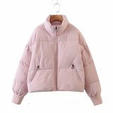 Hot Style Cotton Clothes Female Ins Loose Thin Warm Bread Clothes Short Lazy Wind Down Cotton Clothes Winter-Outfit