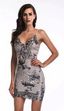 club outfits Sequin Summer Dress Women Mini Black bodycon Party dress vintage woman sukienki Dresses vestidos clothes