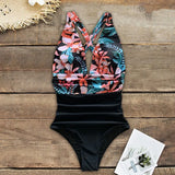 New Sexy One Piece Swimsuit Women Swimwear Push Up Monokini Bodysuit Bandage Swimsuit Female Bathing Suit Print Beach