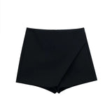 Summer New Women's High Waist Asymmetric Casual Pants Multi-Color Skirt Pants For A Long