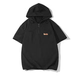 Five-Sleeve Fashion Men's Trend Literature And Art Harajuku Summer New Temperament Round Collar Standard Youth Fashion