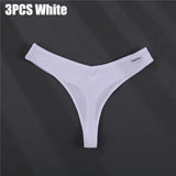 Thong V Waist Design G-String Women's Panties Cotton Panties Female Underpants Solid Pantys Intimates Lingerie