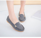 Zingj Version Of 2023 Autumn Shallow Mouth Beans Shoes Flat Heel Single Shoes Women A Foot Pedal Women's Shoes Lazy Shoes Large Size Shoes- Outfit