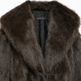 Women's Winter New Artificial Fur Effect With Belt In The Long Fur