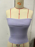 Zingj New Strapless Three-Color Texture Sense Slim Sexy Thin Pit Strip With A Strapless Jacket Female-Outfit