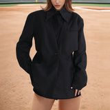 2025 New Fashion Temperament Commuter Wind Fake Two Niche Design Sense Suit Jacket Female Suit