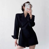 And Autumn Thin Gray Blazer Female Senior Design Sense Small Korean Version Of Casual Small Suit