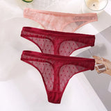 G-String Sexy Mesh Transparent Lace Panties Women Underwear Pantys Low-Waist Female Underpants Perspective Briefs