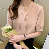 Shirt Women's Summer Dress 2025 New Trend Short Sleeves On The Clothes Foreign Style Small Shirt Fashion