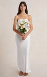 Satin Tube Maxi Dress-Outfit