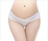 Cotton Maternity Pregnant Underwear Postpartum Mother Under Bump Panties V-Shaped Soft Belly Support Panty