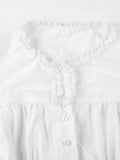 Strap Slim Short Sleeve Blouse-Outfit