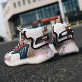 Winter Keep Warm Running Shoes Men Comfortable Trendy Sport Shoes Non-Slip Plush Sneakers Male Walking cotton-padd