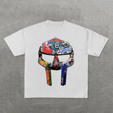 Hip Hop T-Shirt Harajuku Cotton T-Shirt Gothic Street Clothing Fashion Punk Casual Cotton Loose