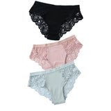Soft Cotton Women Underwear Panties Solid Comfort Underpants Seamless Lace Briefs For Woman Sexy Low-Rise Panty