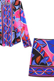 Print Women Skirt High Waist Short Skirts Woman Fashion 2023 Vintage Mini Skirt Y2k Streetwear Summer Elegant