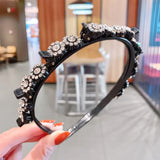 Alice Pearls Elegant Hairbands Men Women Sports Headband Double Bangs Hairstyle Make Up Hairpins Fashion Hair