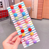 New Girls Cute Colorful Cartoon Scrunchies Ponytail Holder Hair Bands Kids Lovely Headband Fashion Hair