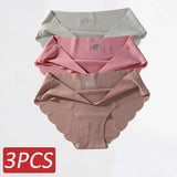 Seamless Silk Panties Women Underwear Sexy Female Underpants Briefs Woman Lingerie Underwear Ice Silk