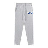 Rainbow Gradient Letter Tiger Head Printing Ins Trendy Sweater Trousers Jogging