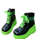 Bottom Burst Of Loose Cake And Osts Color High Help With A Word Buckle Casual Large Size Female
