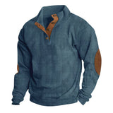 And Winter New Men's Outdoor Jacket Corduroy Leisure Collar Long