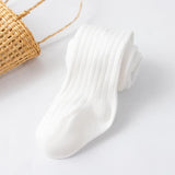 to 6 Years Girl Pantyhose Autumn Winter Children's Baby Tights Cotton Knitted White Black Pants For Kids leggings