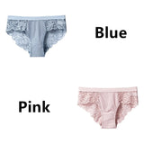 Women's Invisible Underwear Panties Intimate Briefs For Women Sexy Transparent Floral Lace Panties Seamless Panty