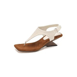 Zingj Toe Sandals Women 2024 New Summer Wear High Heel In Roman Shoes Niche Personality Casual Sandals Women-Outfit