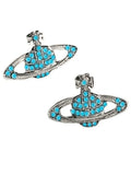 Rhinestone Planet Design Earring- Outfit