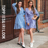 2021 New Women Dresses Polka Dot Mini Dress V Neck Sexy Party Boho Style Beach Dress Fashion